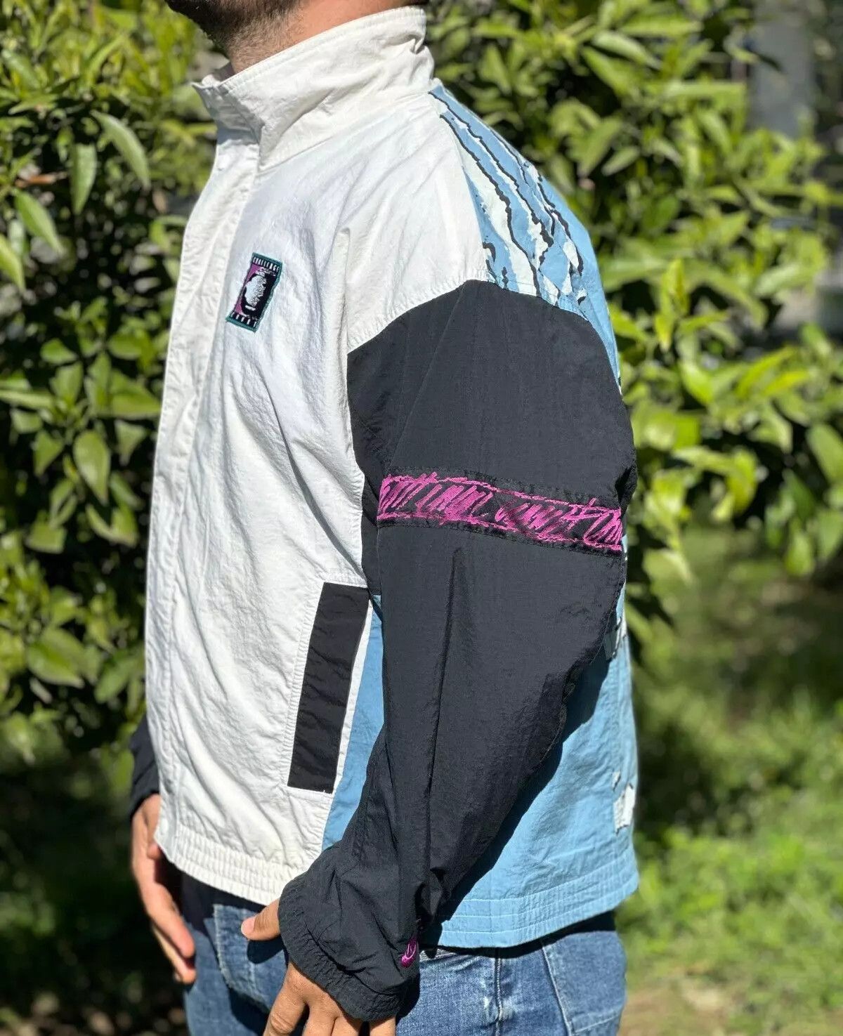 Nike Archive 90's Nike Challenge Court Windbreaker Size L Swoosh Size US L / EU 52-54 / 3 - 13 Thumbnail