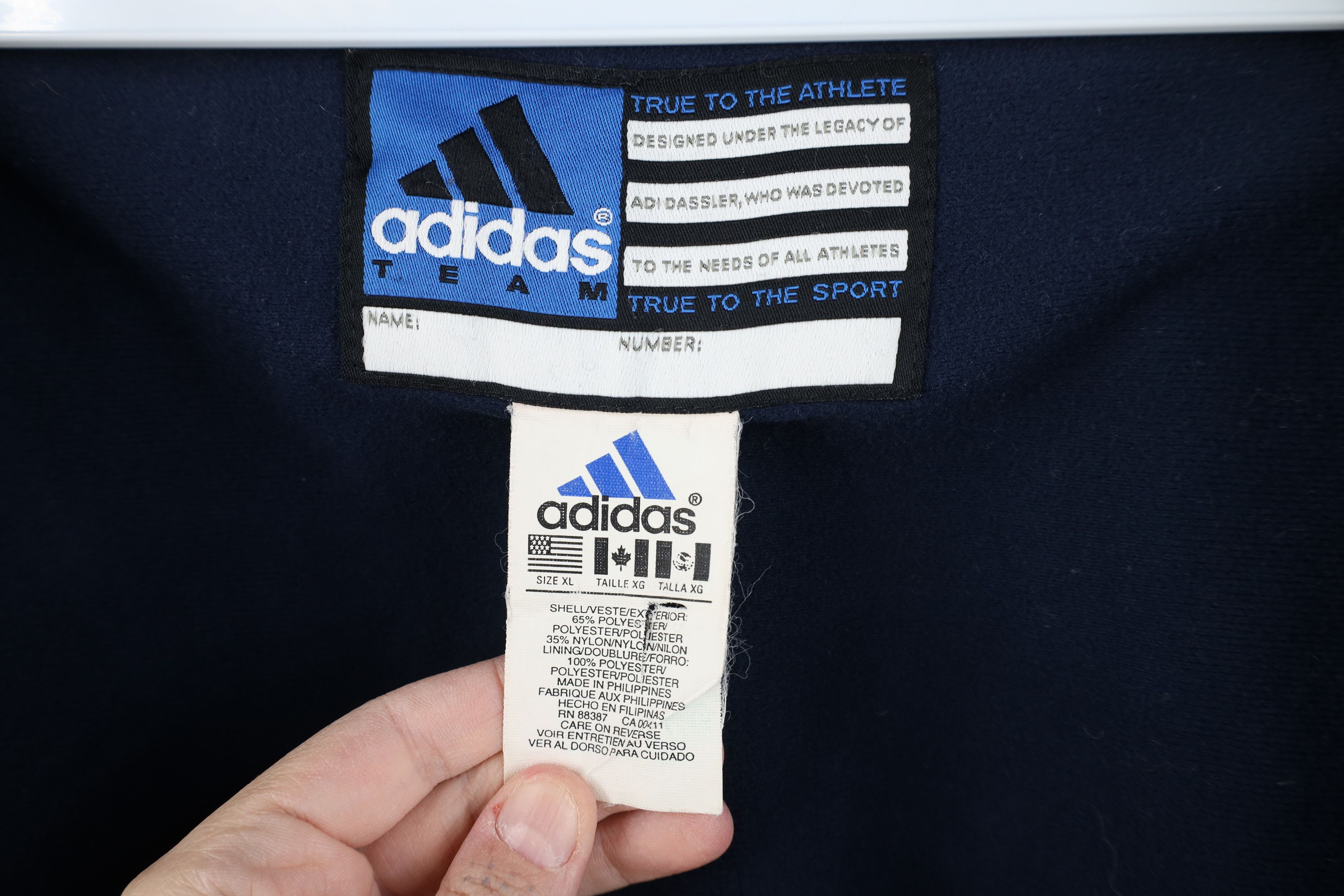 Adidas Vintage Adidas Notre Dame University Football Lined Jacket Size US XL / EU 56 / 4 - 12 Thumbnail