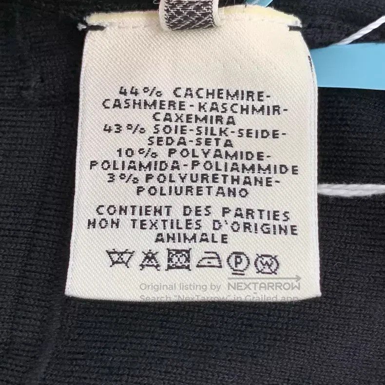 Hermes Hermes Black Jacquard Cashmere Round Neck Single Button Lo Size XXS / US 00 / IT 34 - 8 Thumbnail
