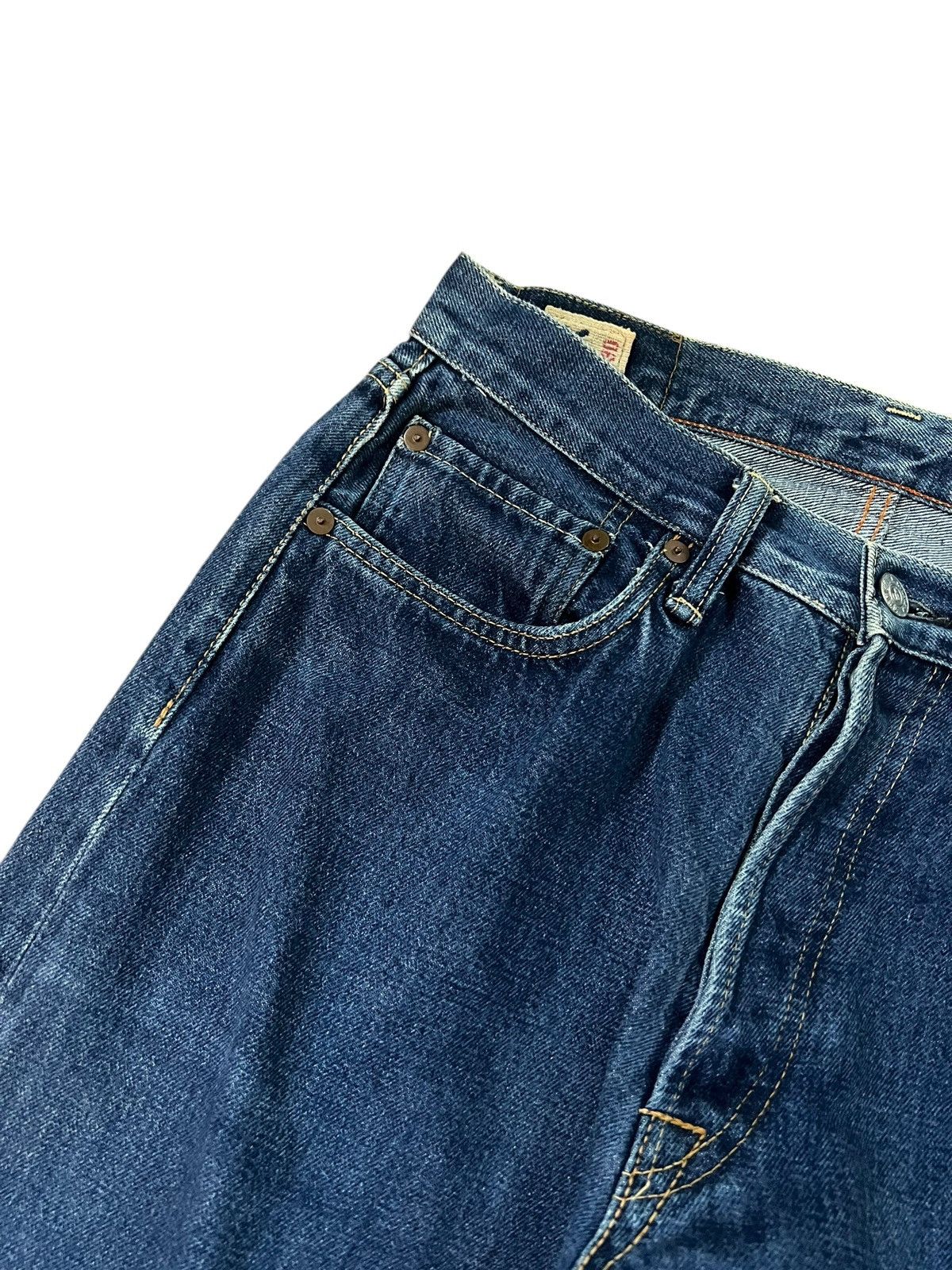 45rpm Vintage 45Rpm Distress Selvedge Jean Japan Size US 28 / EU 44 - 7 Thumbnail