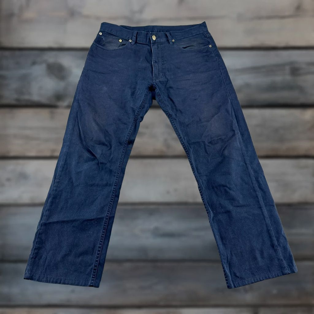 Polo Ralph Lauren Polo Ralph Lauren Pants Mens 33x32 Blue Chino Straight Regular Fit Solid Preppy 90s USA Logo Button Zipper Pop Notes: Vintage No Size US XS / EU 42 / 0 - 1 Thumbnail
