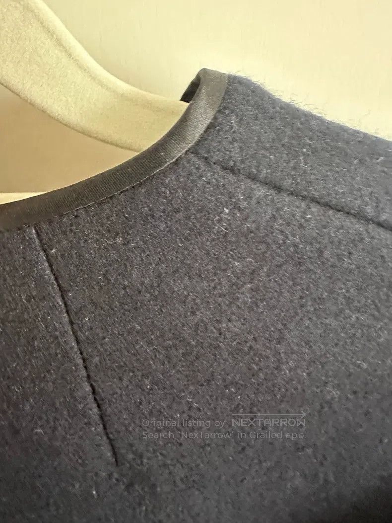 The Row The Row size 6 Wool short dark blue coat Size L / US 10 / IT 46 - 6 Thumbnail
