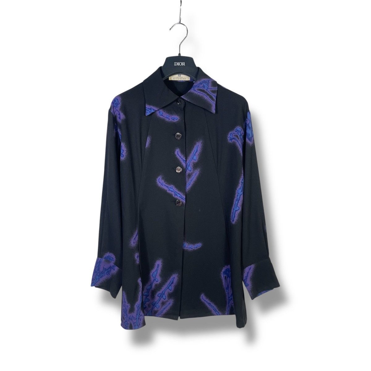 Givenchy × Vintage Rare Givenchy Abstract Art Blouse Shirt Size XS / US 0-2 / IT 36-38 - 1 Thumbnail