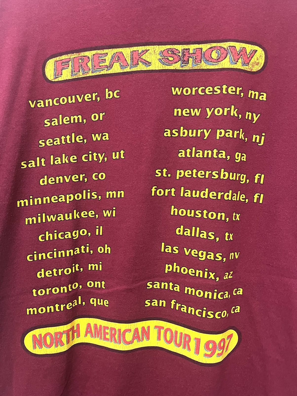 Band Tees × Vintage Vintage 90’s Silverchair Freakshow Tour Band Tee Size US XL / EU 56 / 4 - 7 Thumbnail