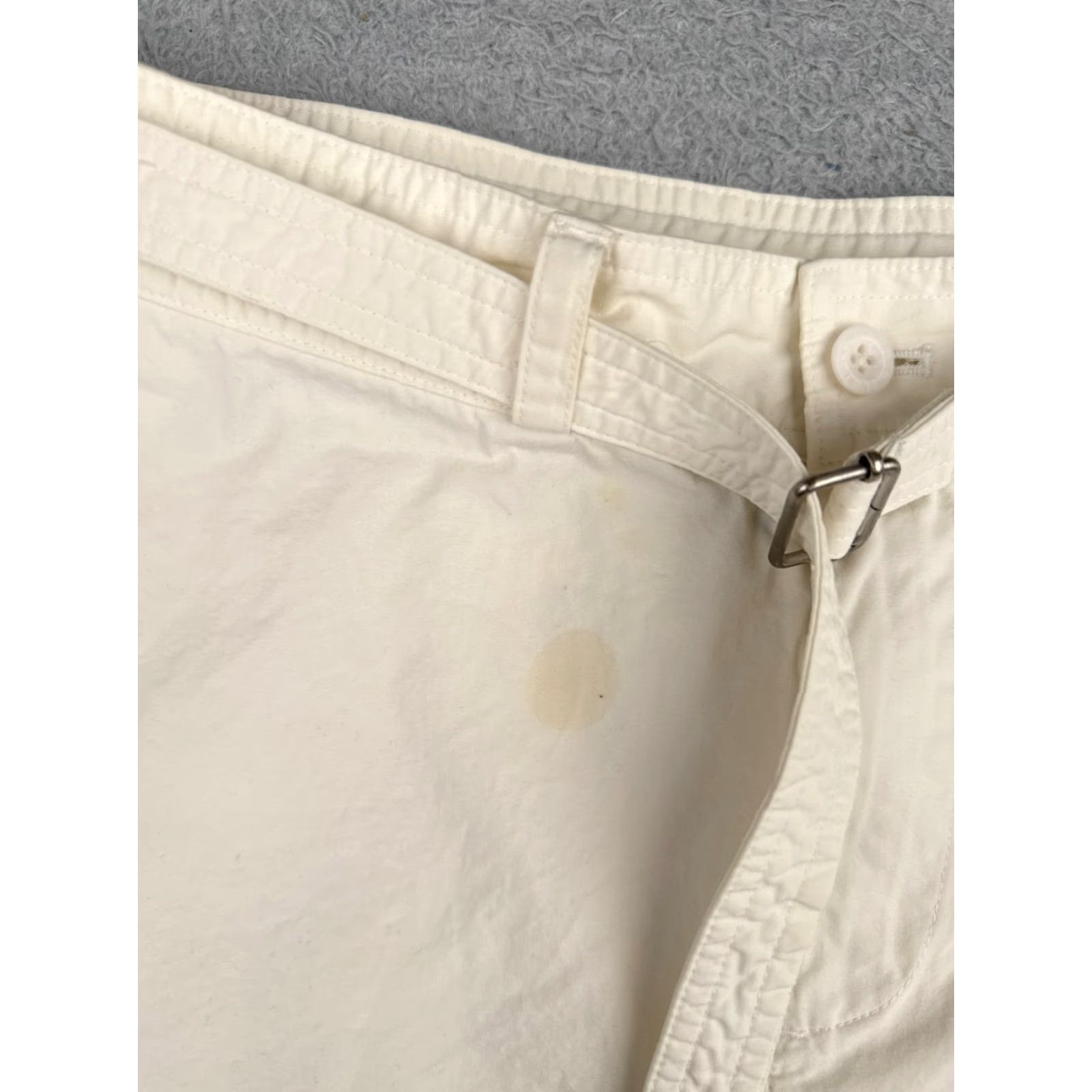 Ralph Lauren Lauren Ralph Lauren Shorts Women 6 Ivory Chino 30x8 100% Cotton Belted Cargo Button 8 in Inseam 5-Pocket Size 28" / US 6 / IT 42 - 6 Thumbnail