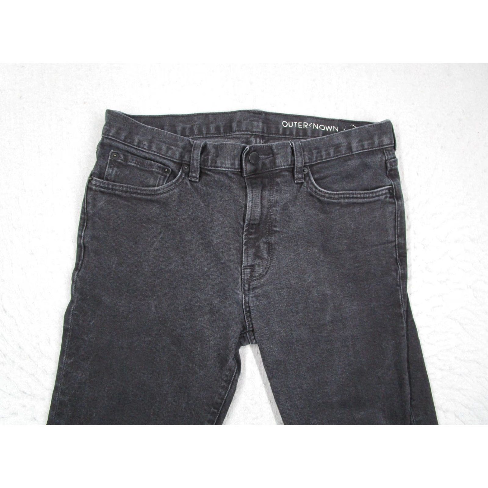 Outerknown VINTAGE? No. Outerknown S.E.A. Jeans Ambassador Slim Men 32x32 Black Denim Organic Stretch Slim-Fit 5-Pocket Mid Rise - Mens Jeans Size US 32 / EU 48 - 2 Thumbnail