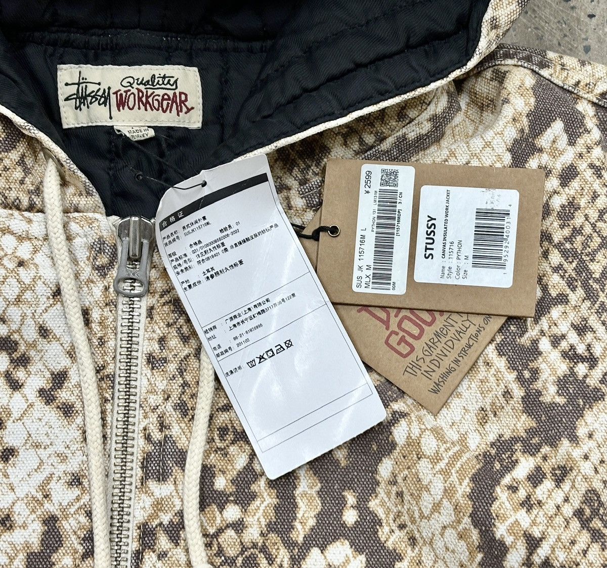 Stussy Stussy 23ss WORK JACKET INSULATED CANVAS Size US M / EU 48-50 / 2 - 2 Thumbnail