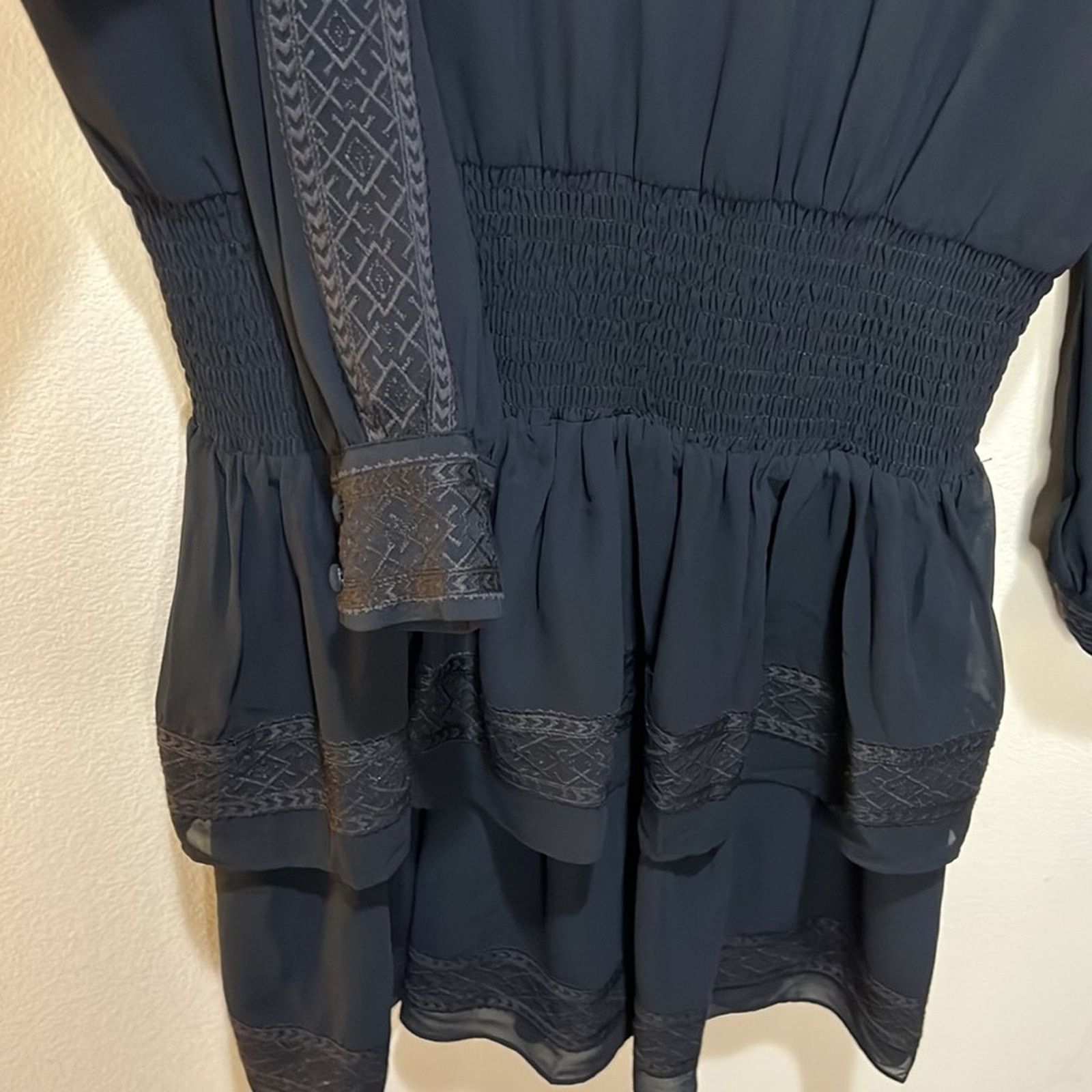 Rebecca Minkoff Rebecca Minkoff Noelle Peasant Long Sleeve Dress Size S Size S / US 4 / IT 40 - 5 Thumbnail