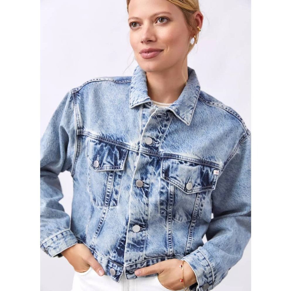 Anthropologie New Anthropologie AG The Mirah Denim Jacket $245 SMALL Size S / US 4 / IT 40 - 3 Thumbnail
