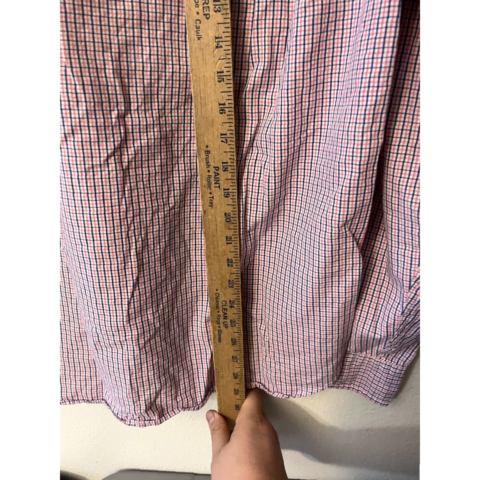 J.Crew J.CREW Men’s Shirt Button-Down Long Sleeve Pink Gingham Slim Fit Size L Regular Knit 100% Cotton Casual Vintage: No Size US L / EU 52-54 / 3 - 5 Thumbnail