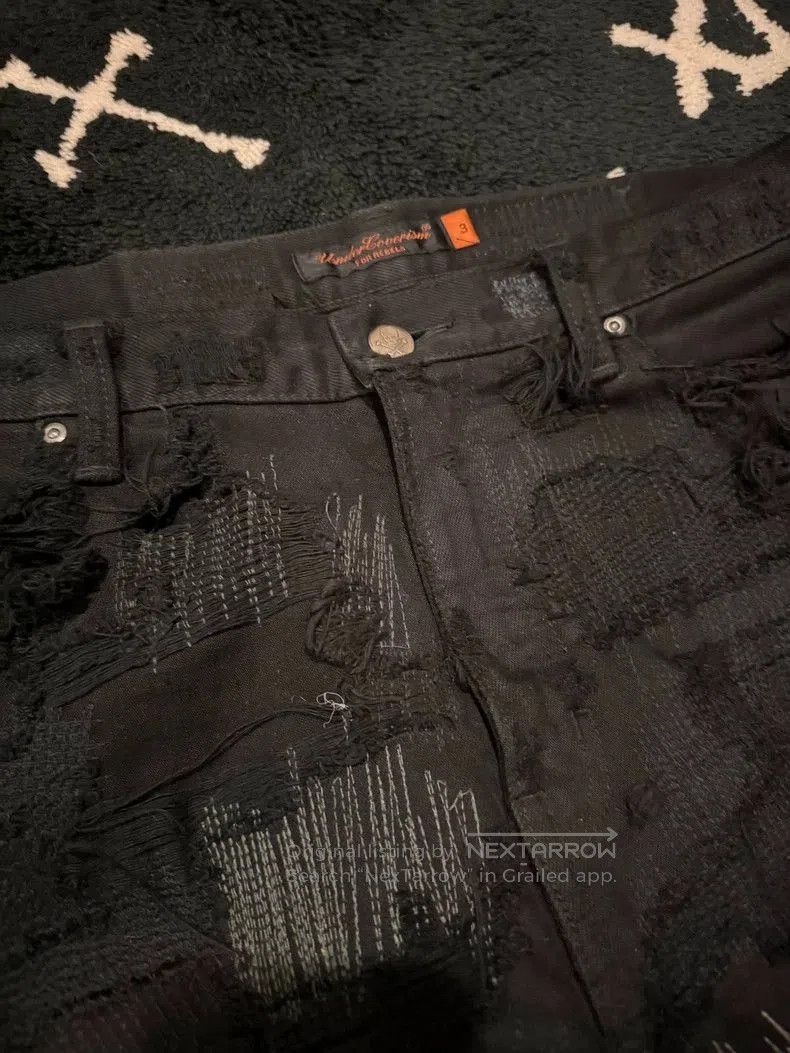 Undercover UNDERCOVER Black Denim Distressed Art Piece. Size US 36 / EU 52 - 2 Thumbnail