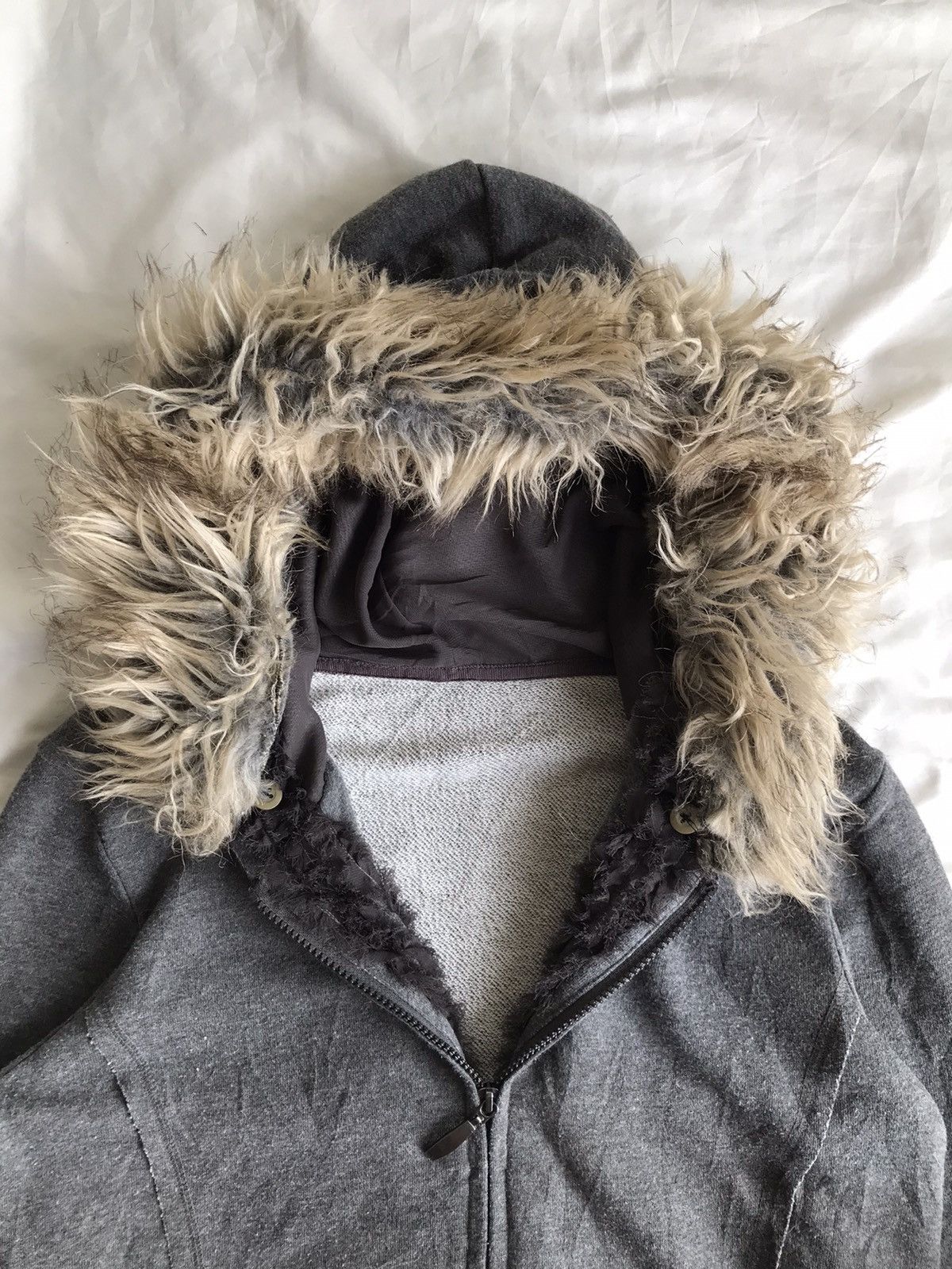 If Six Was Nine Lilbre distressed zip Fur Hoodie ifsix lgb gothic style Size US M / EU 48-50 / 2 - 3 Thumbnail