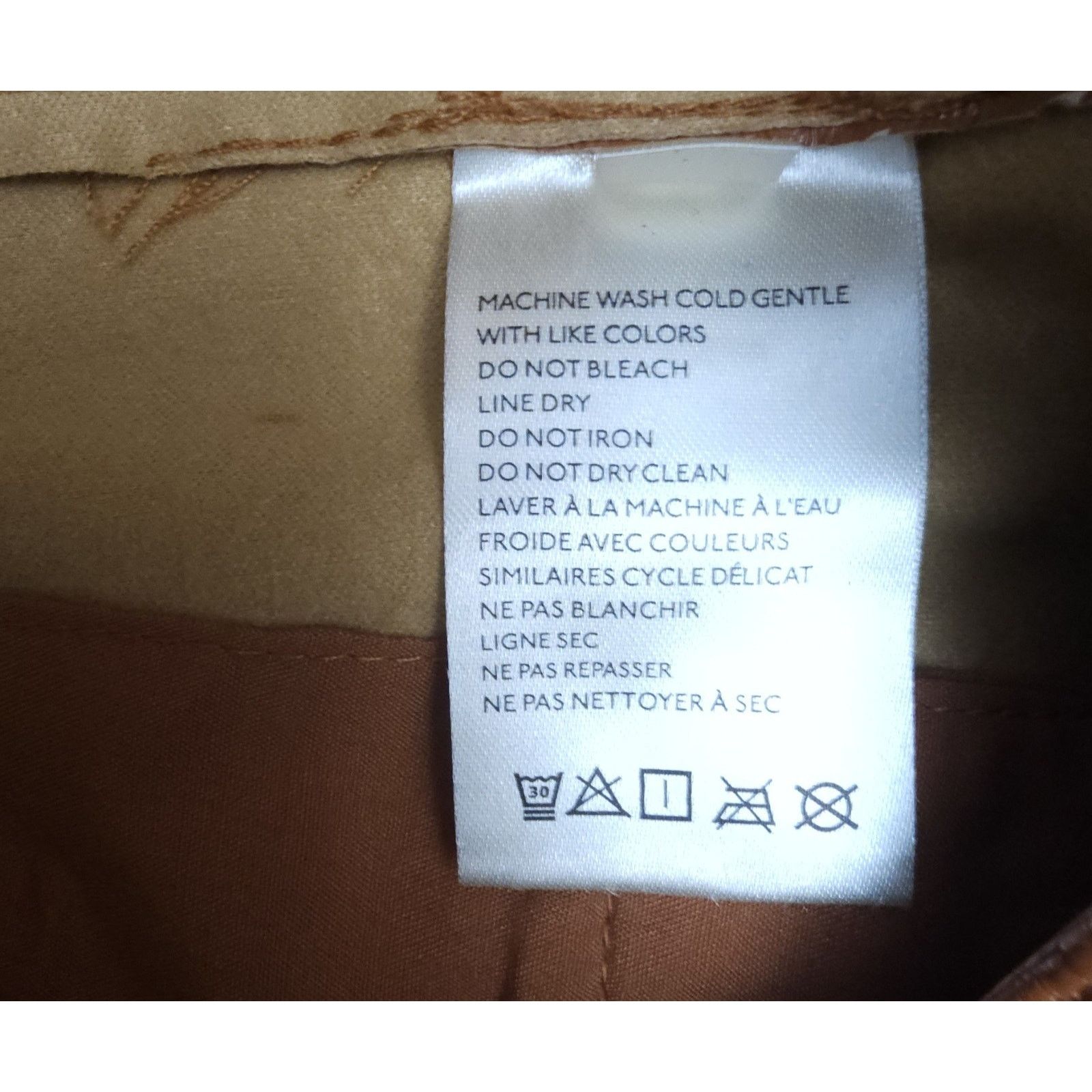 Free People Free People Star Crossed Lovers Flare Cognac Faux Leather 0 Size 27" / US 4 / IT 40 - 12 Thumbnail