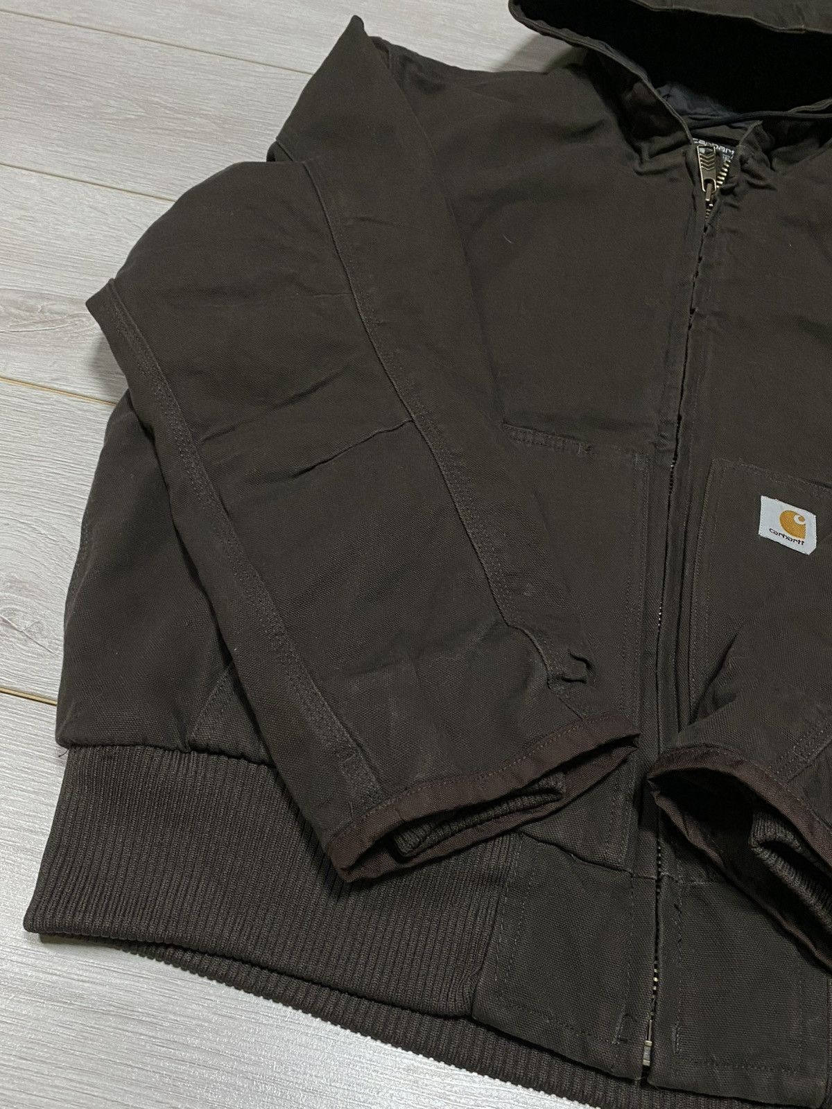 Carhartt Carhartt active jacket canvass zip hooded Size US L / EU 52-54 / 3 - 5 Thumbnail
