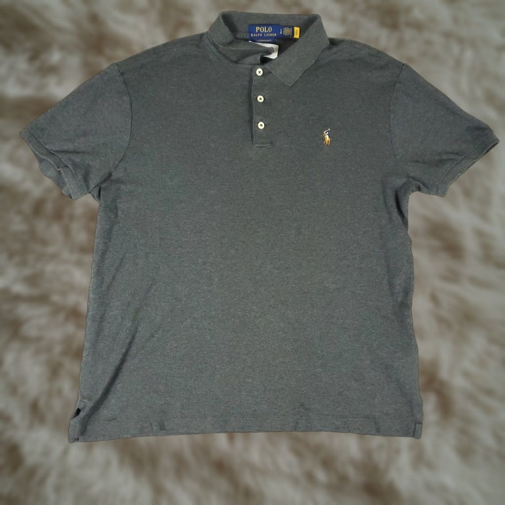 Ralph Lauren Ralph Lauren Polo Shirt Mens Large Gray Pony Casual Short Sleeve Polo Mens Large Gray Pony Casual Short Sleeve Size US L / EU 52-54 / 3 - 1 Thumbnail