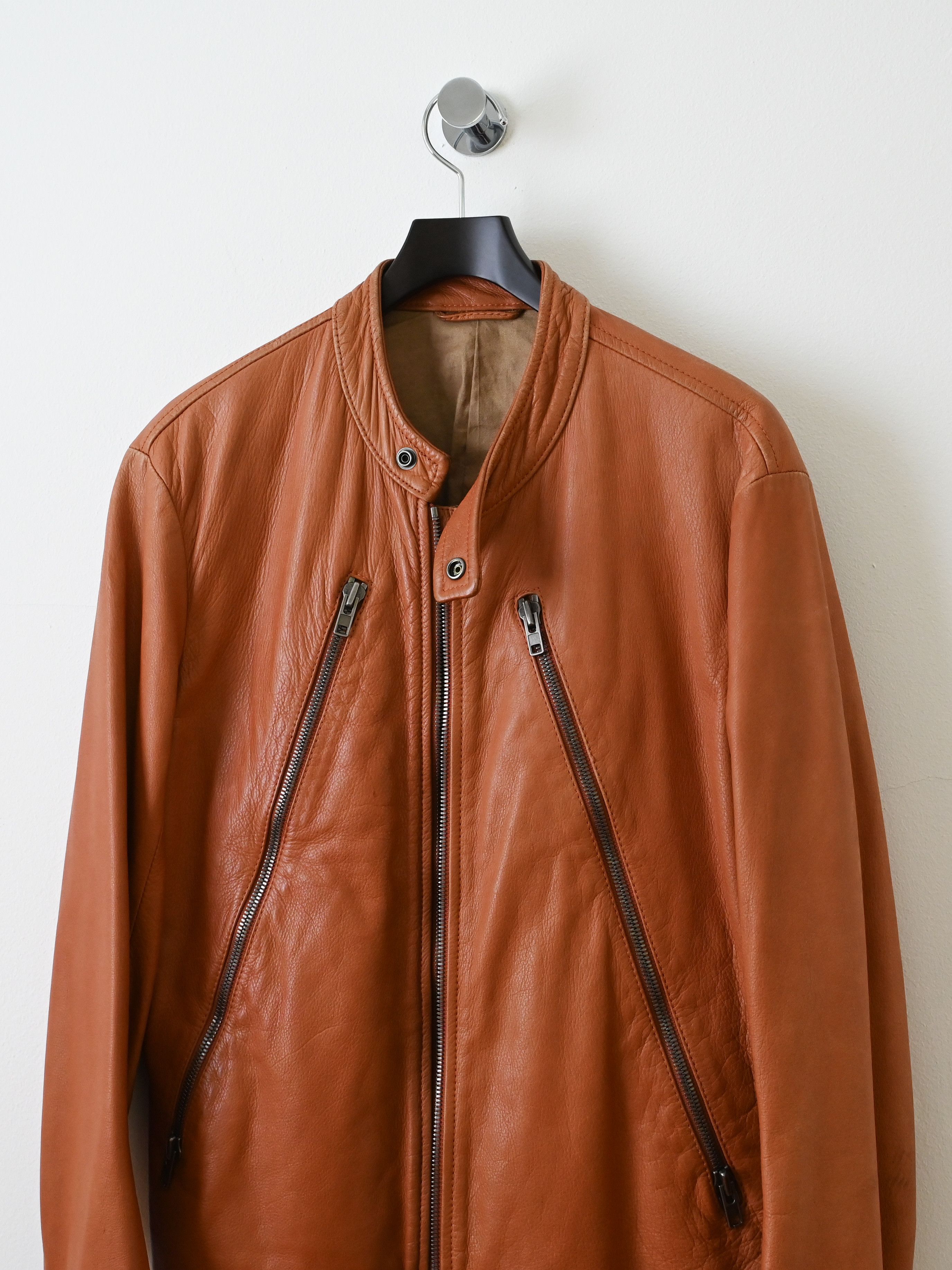 Maison Margiela 2006 5 Zip Leather Moto Jacket Size US M / EU 48-50 / 2 - 4 Thumbnail