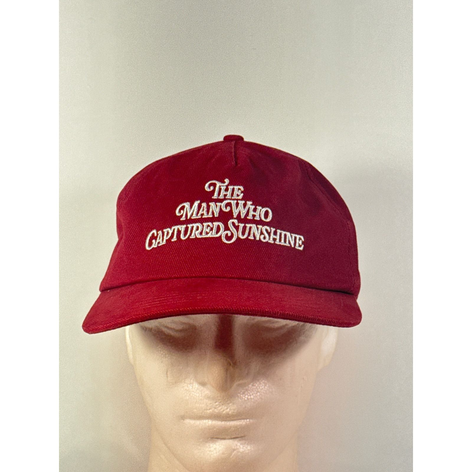 Urban Outfitters The Man Who Captured Sunshine Red Embroidered Baseball Hat Size ONE SIZE - 1 Thumbnail