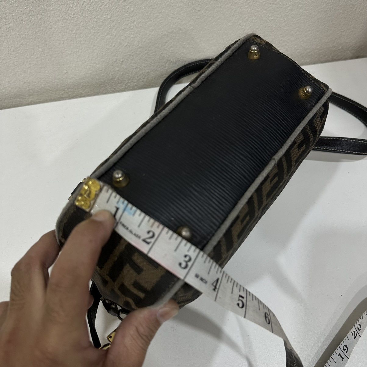 Fendi ‼️LASTDROP‼️ FENDI ZUCCA FF BOSTON MINI TWO WAY HANDBAG Size ONE SIZE - 9 Thumbnail