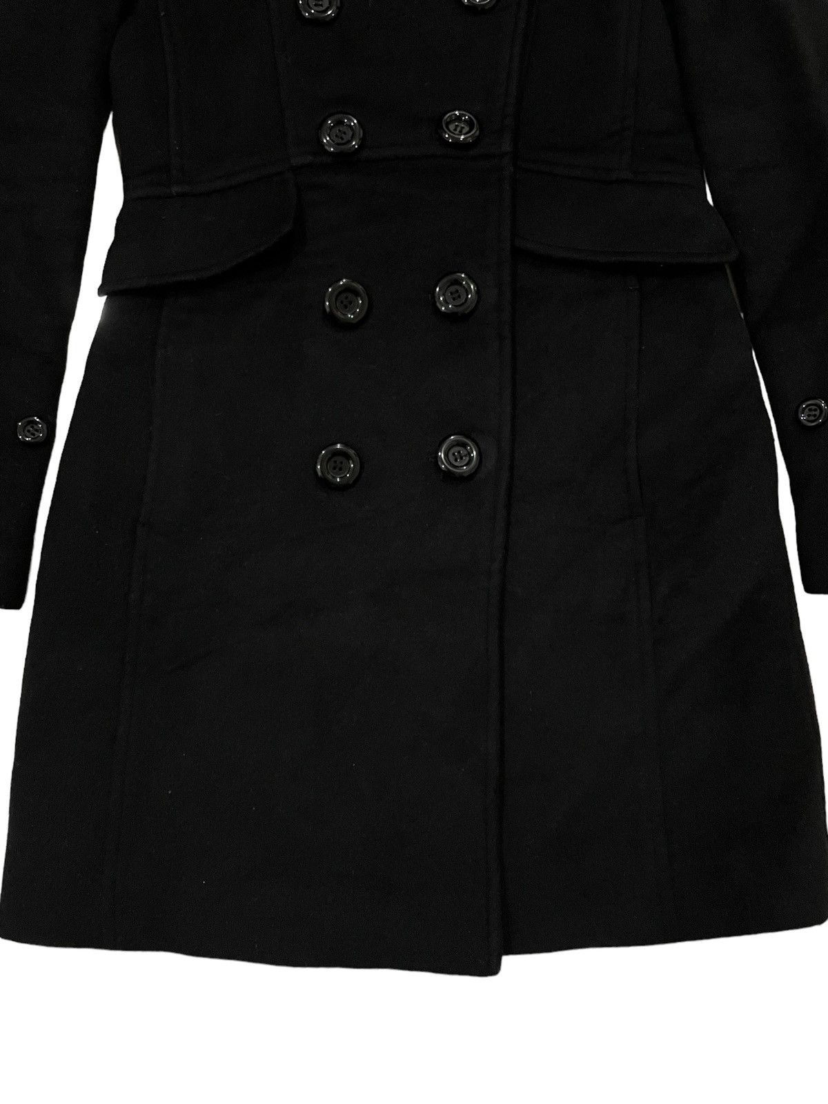 Japanese Brand × Yohji Yamamoto A.T. Atsuro Tayama Faux Wool Double Breasted Hooded Jacket Size US S / EU 44-46 / 1 - 5 Thumbnail