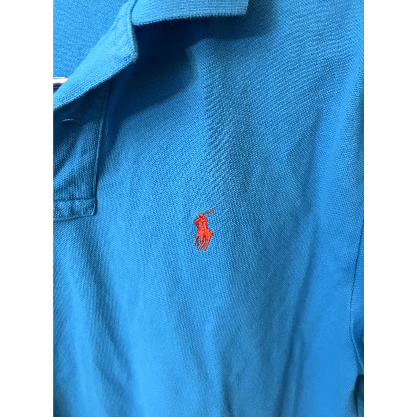 Ralph Lauren VINTAGE Ralph Lauren Polo Shirt Polo Big Pony Embroidered Men M Aqua Blue Short Sleeve Polo Size US M / EU 48-50 / 2 - 4 Thumbnail