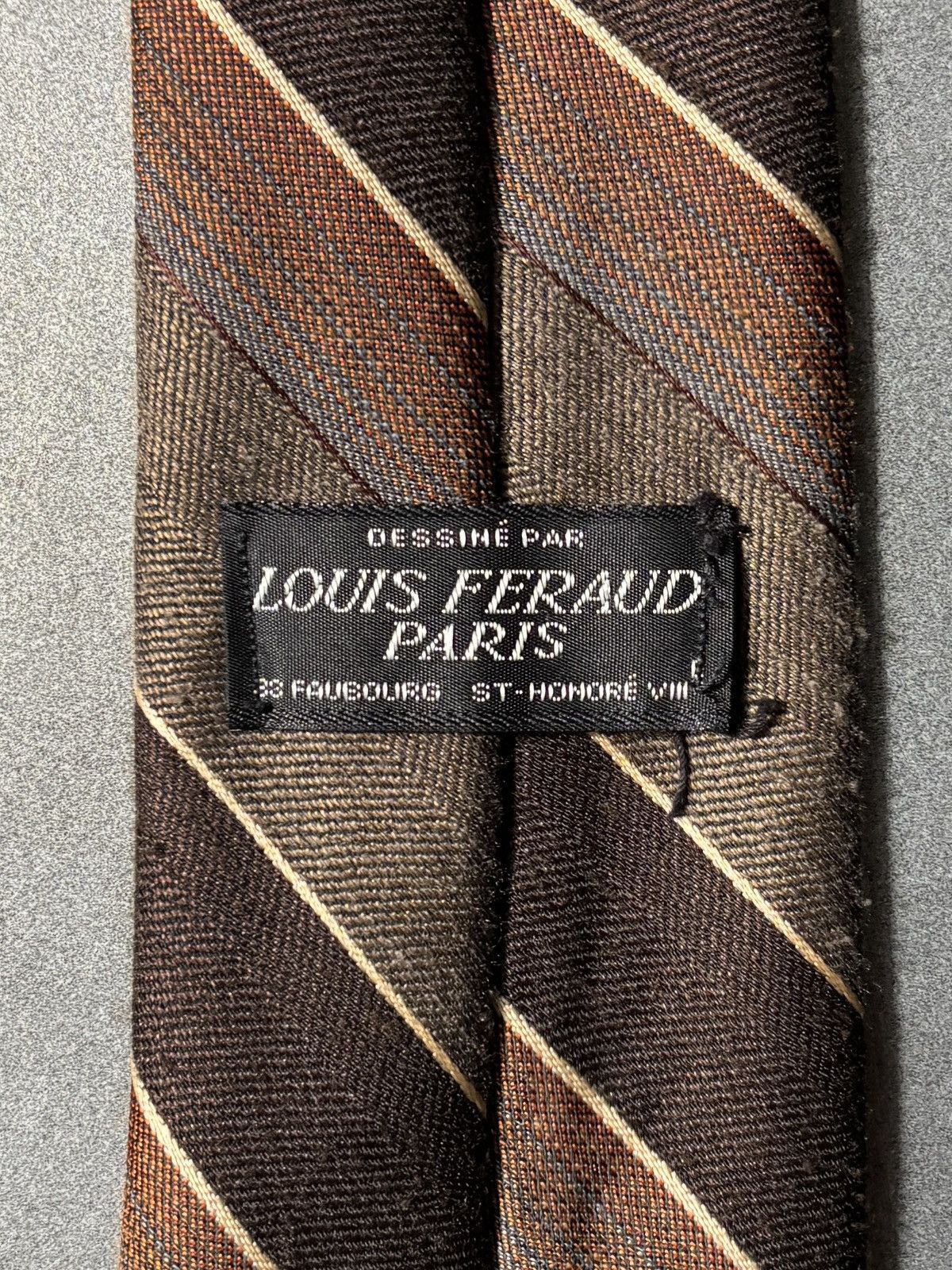 Louis Feraud Vintage Louis Feraud Tie 1960s Striped Necktie 1970s Size ONE SIZE - 4 Thumbnail