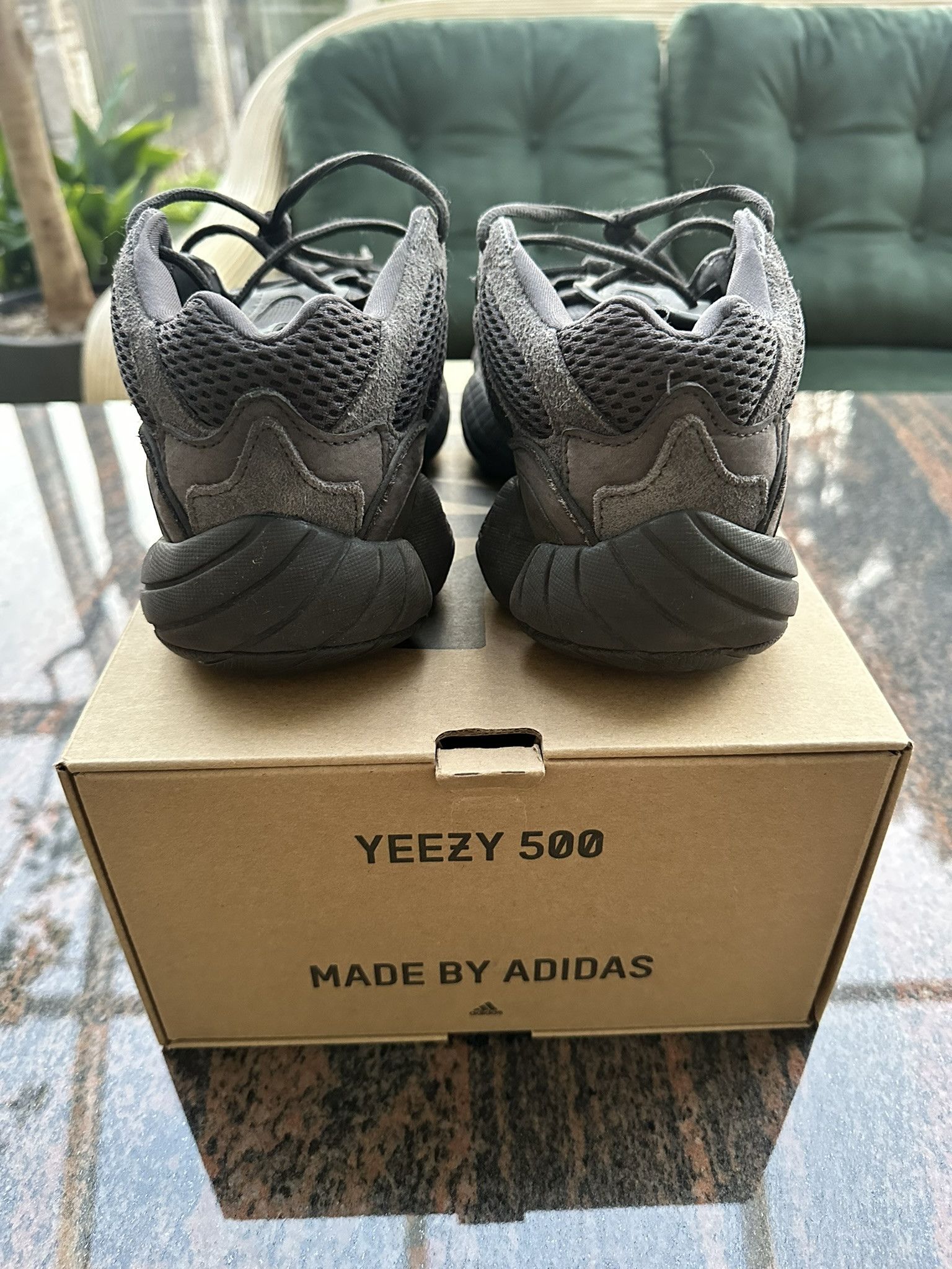 Adidas × Yeezy Adidas Yezzy Boost 500 Utility Black Size US 8 / EU 41 - 6 Thumbnail