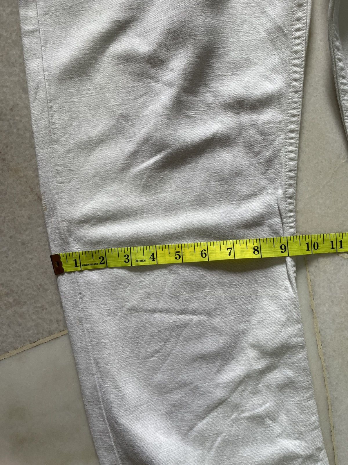 Emporio Armani Emporio Armani Metal Emblem Pocket White Denim Jeans 96 Size US 36 / EU 52 - 24 Thumbnail