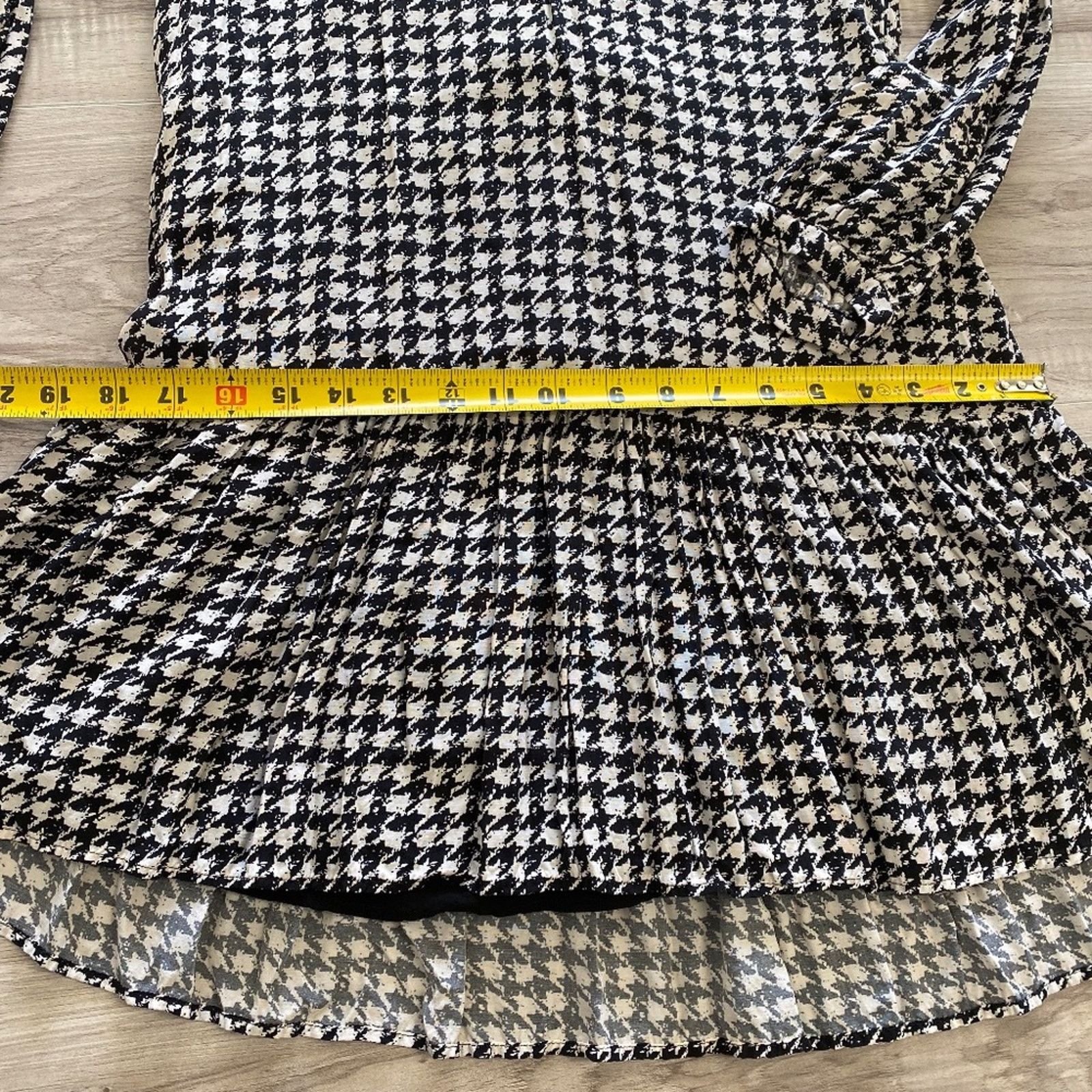 Anthropologie Anthropologie Maeve Sterling Houndstooth Dress - XXSP Size XXS / US 00 / IT 34 - 10 Thumbnail