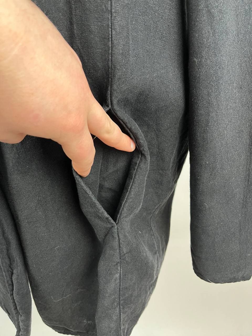OSKA OSKA 100% Linen Black Jacket Lagenlook Boho Size 3 L/XL Size L / US 10 / IT 46 - 7 Thumbnail