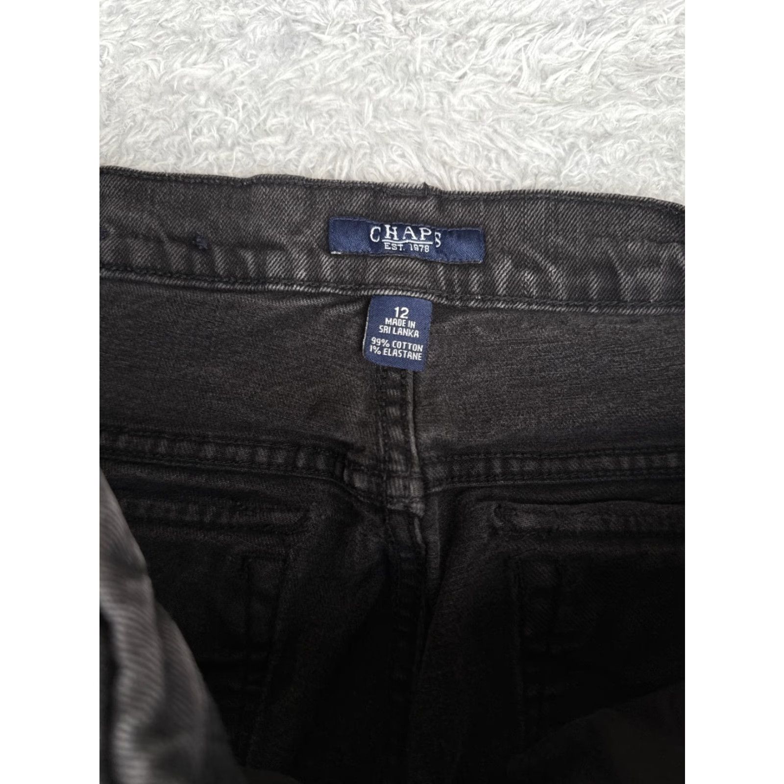 Chaps Vintage Chaps Womens Jeans Bootcut Mid Rise Cotton Blend 12 Black Southwestern Designer 30x30 Size 34" / US 12 / IT 48 - 6 Thumbnail
