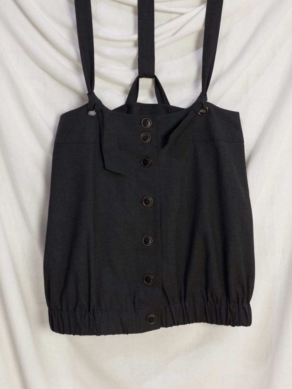 Cop Copine Vintage 90's Cop Copine gray skirt with adjustable braces Size 28" / US 6 / IT 42 - 10 Thumbnail