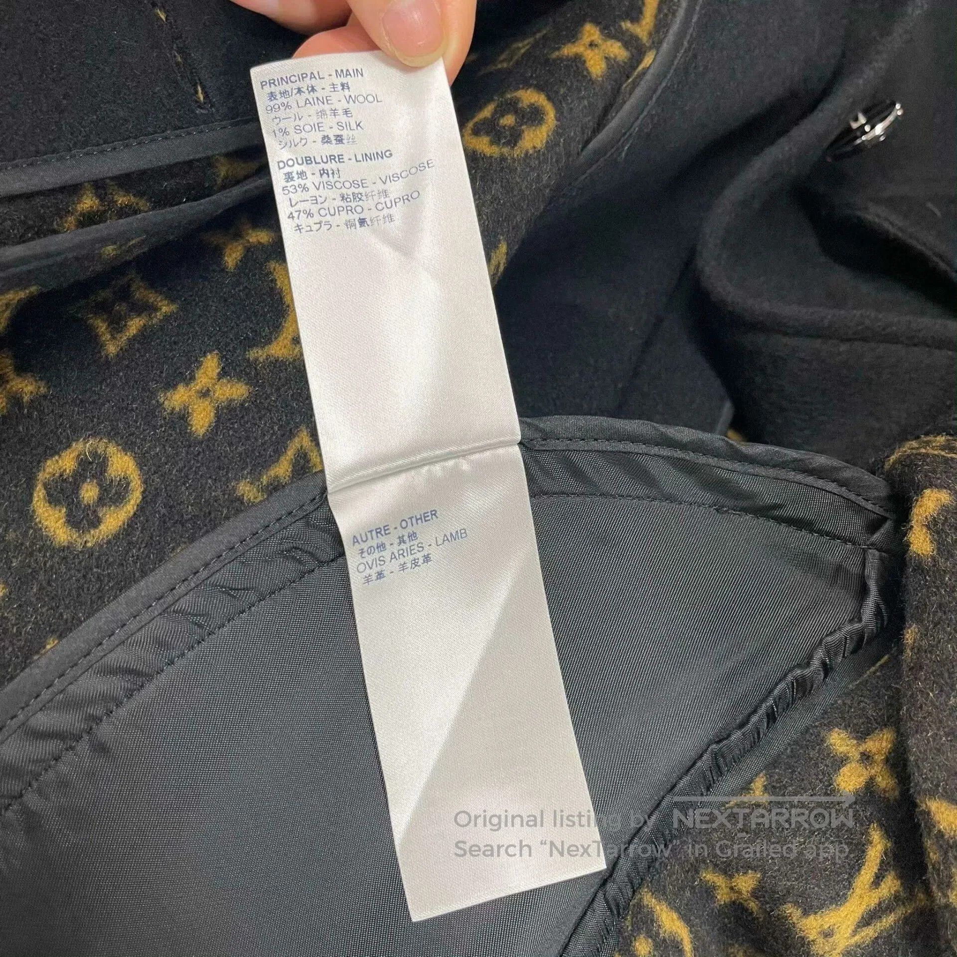 Louis Vuitton Louis Vuitton Wool Lined Monogram Cape. Size XS / US 0-2 / IT 36-38 - 3 Thumbnail