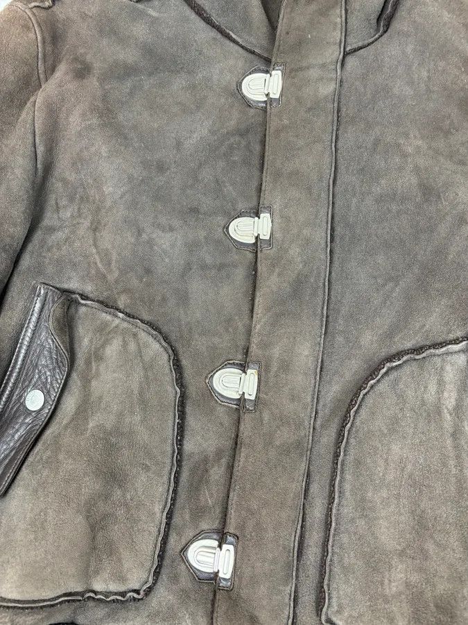 Dolce & Gabbana AW2004 Dolce & Gabbana Shearling Hooded Suede Bomber Jacket Size US L / EU 52-54 / 3 - 8 Thumbnail