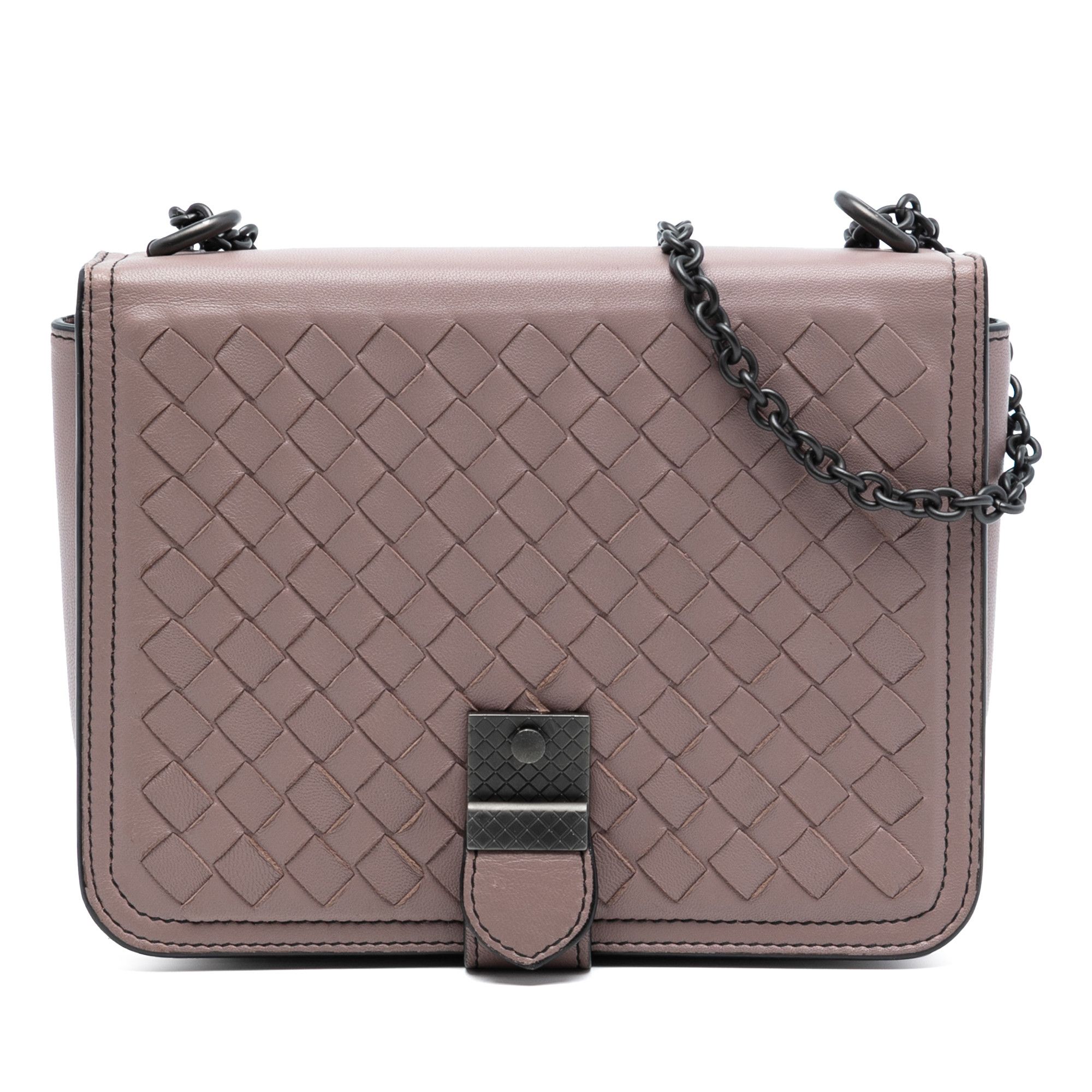 Bottega Veneta Bottega Veneta Small Nappa Intrecciato Runway Shoulder Bag Size ONE SIZE - 1 Thumbnail