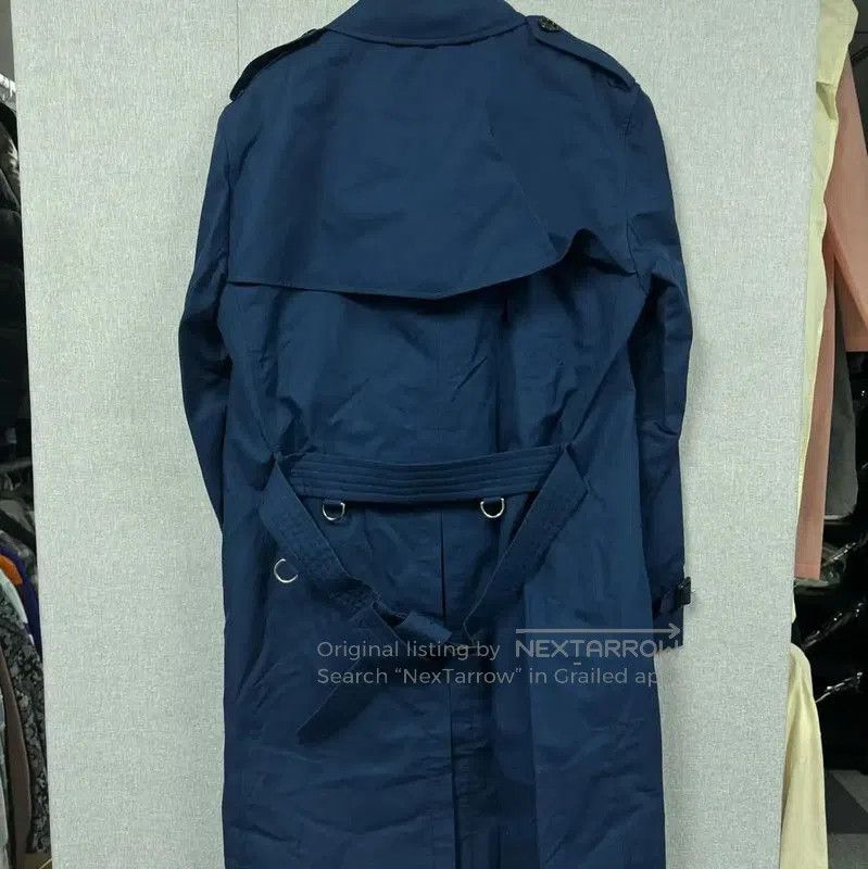 Burberry Burberry Men's Blue Cotton Overcoat. Size US M / EU 48-50 / 2 - 2 Thumbnail