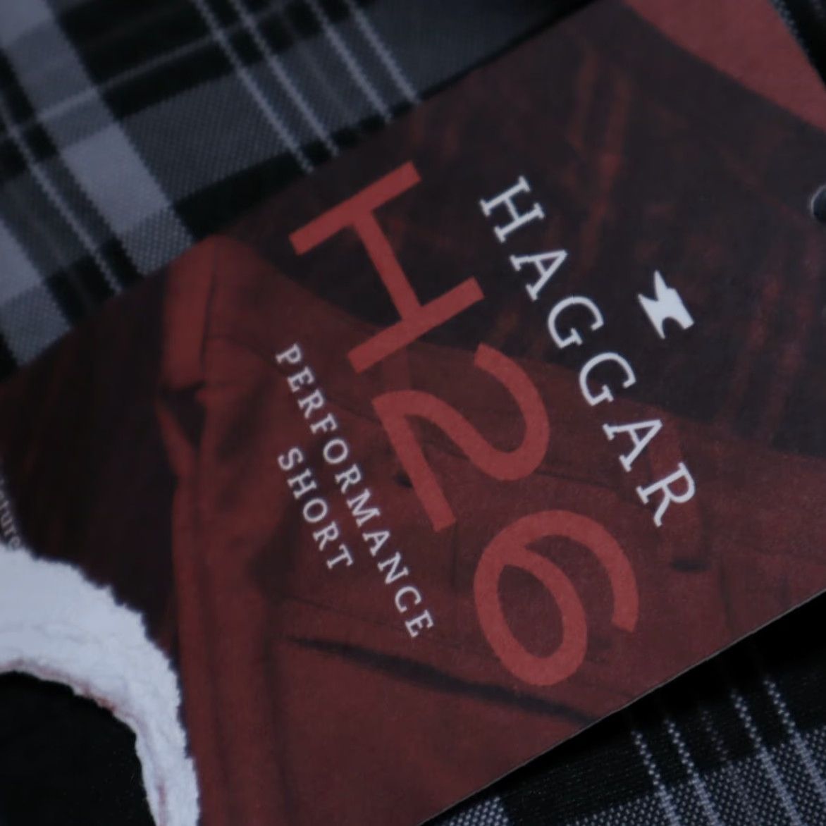 Haggar Haggar Chino Shorts Black Plaid Men's 42 Khaki Polyester Casual Regular Inseam 11in. 20.5in Half Waist Big & Tall Size 42 Mens Size US 42 / EU 58 - 7 Thumbnail