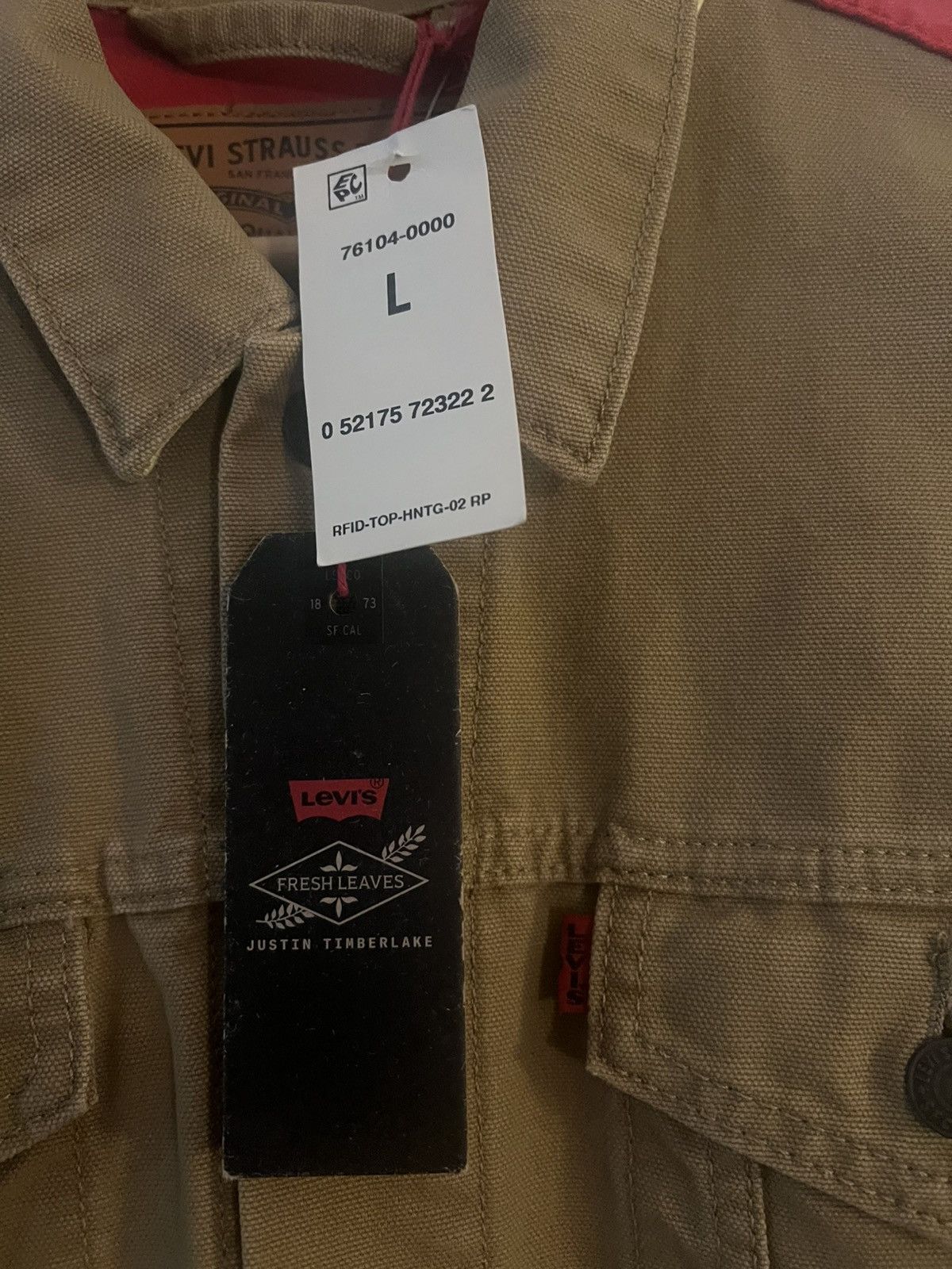 Levi's New limited edition UNIQUE Levi’s size L- tan/red/yellow Size US L / EU 52-54 / 3 - 5 Thumbnail