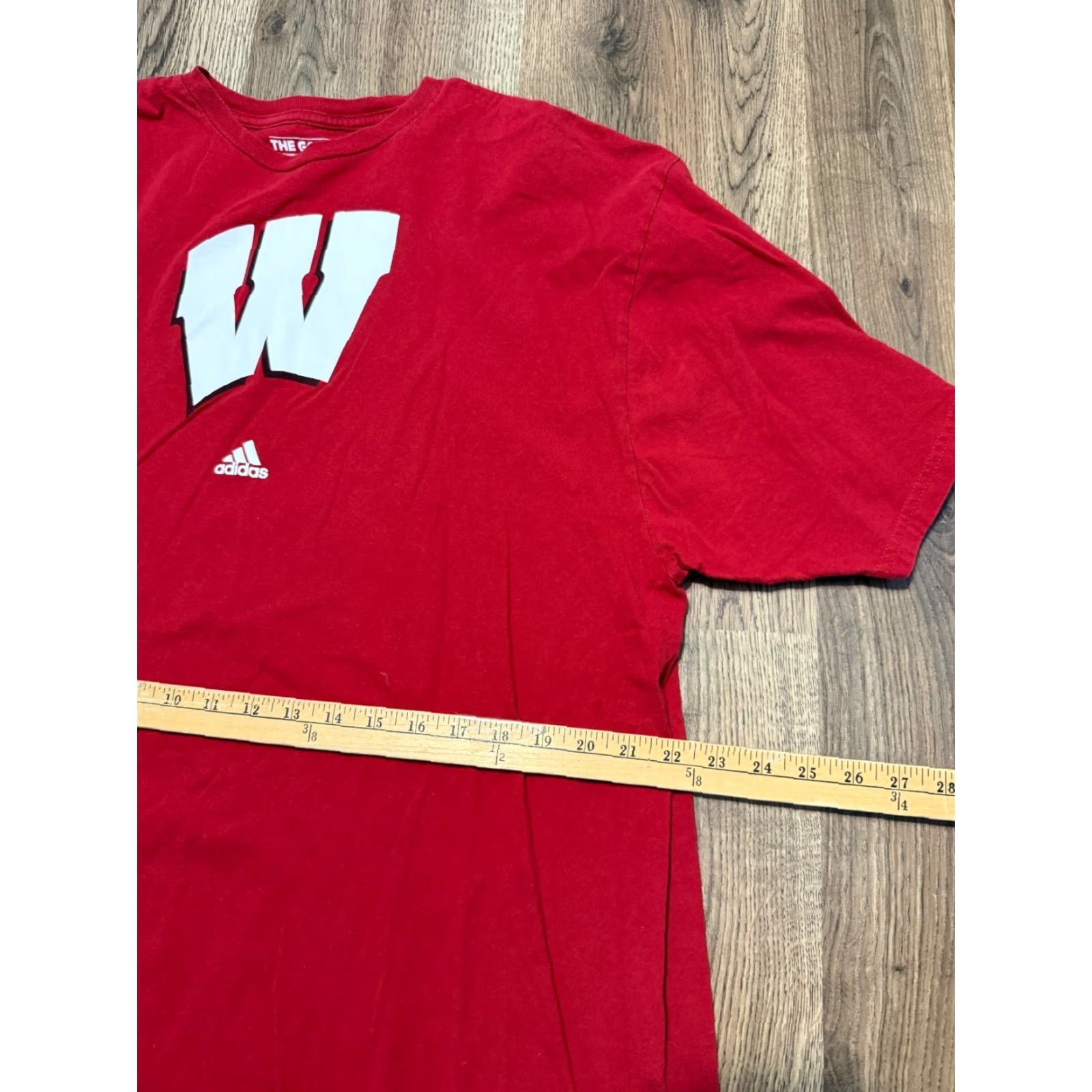 Adidas Adidas Shirts Men's 2XL Red White T-Shirt Short Sleeve Wisconsin Badgers Size US XXL / EU 58 / 5 - 7 Thumbnail
