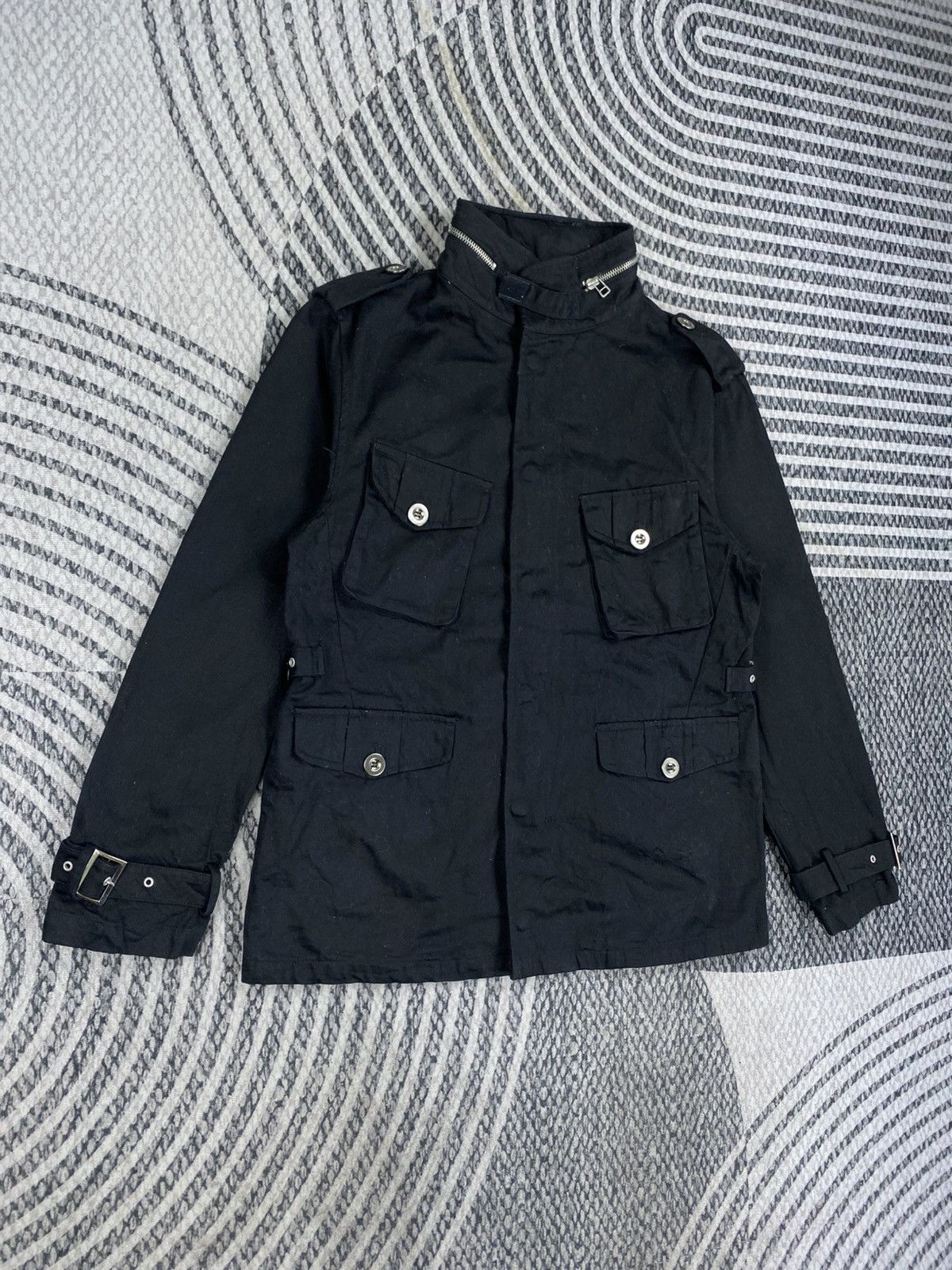 Japanese Brand Vtg Authentic Black Field HeavyWeight Multipocket Jacket Size US M / EU 48-50 / 2 - 3 Thumbnail