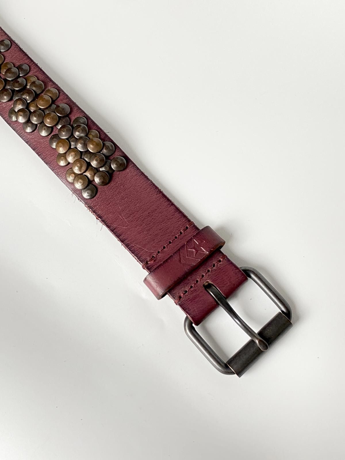 Freeman T. Porter Freeman T Porter Vtg Style Studded Genuine Red Leather Belt Size ONE SIZE - 8 Thumbnail