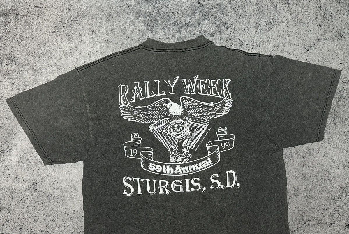 Tultex Vintage Rally Week 1999 59th Annual Tultex tag Tee Size US XL / EU 56 / 4 - 11 Thumbnail