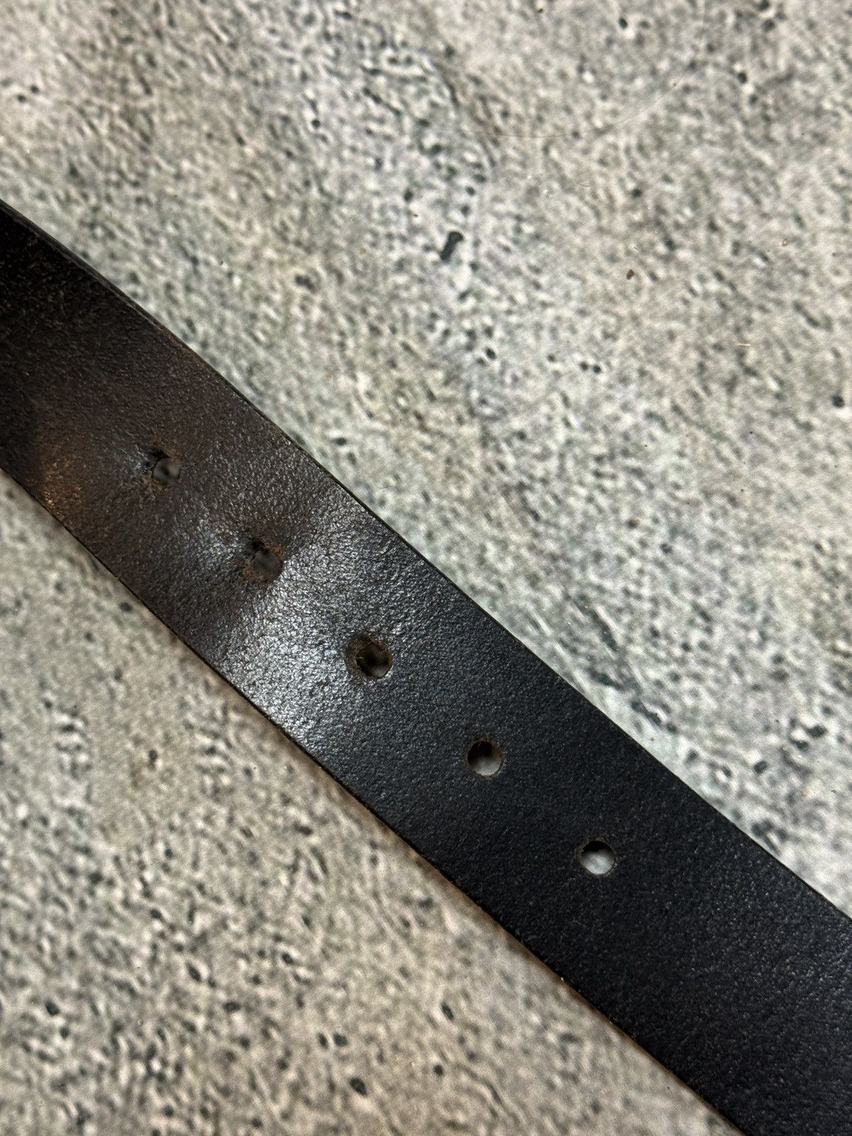 Diesel Diesel leather belt small buckle Y2K black Size 34 - 6 Thumbnail