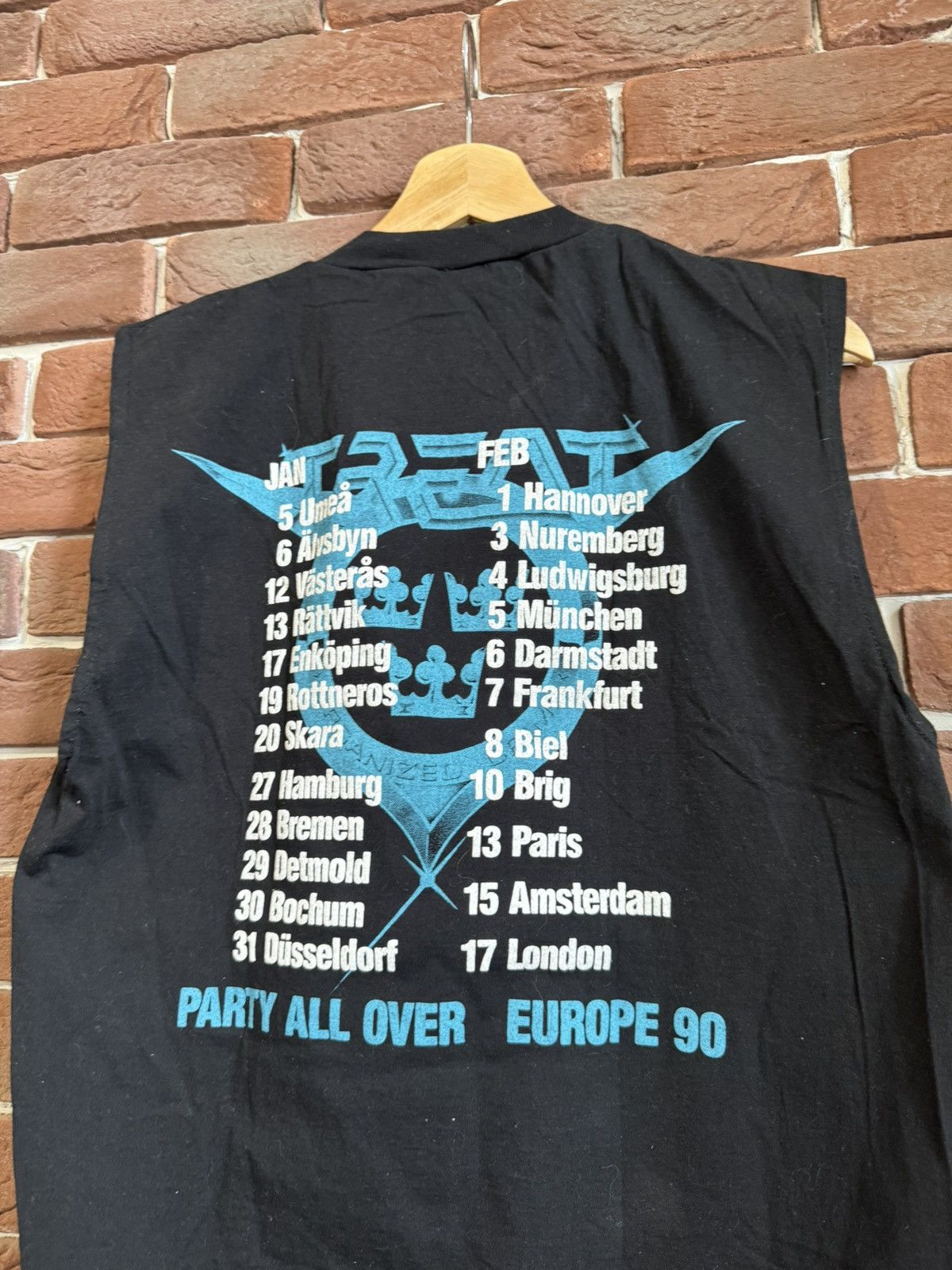 Band Tees Vintage 1990 Treat European Tour 90s XL Rock Band Tee 90s Size US XL / EU 56 / 4 - 7 Thumbnail