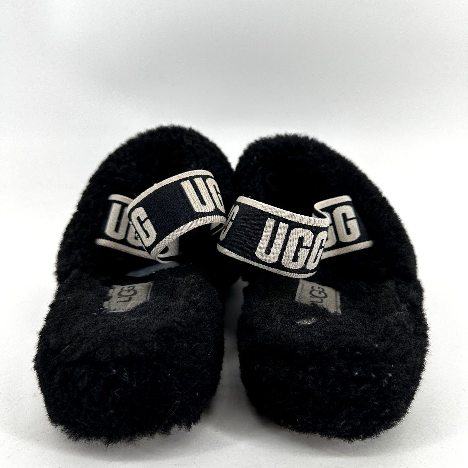 Ugg Oh Yeah Slides Slippers Sandal Sheepskin Shearling Black