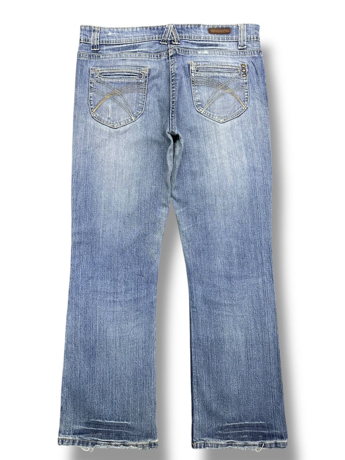Other Vintage Distressed Limbo Denim Straight Leg Light BlueWash Size US 34 / EU 50 - 3 Thumbnail