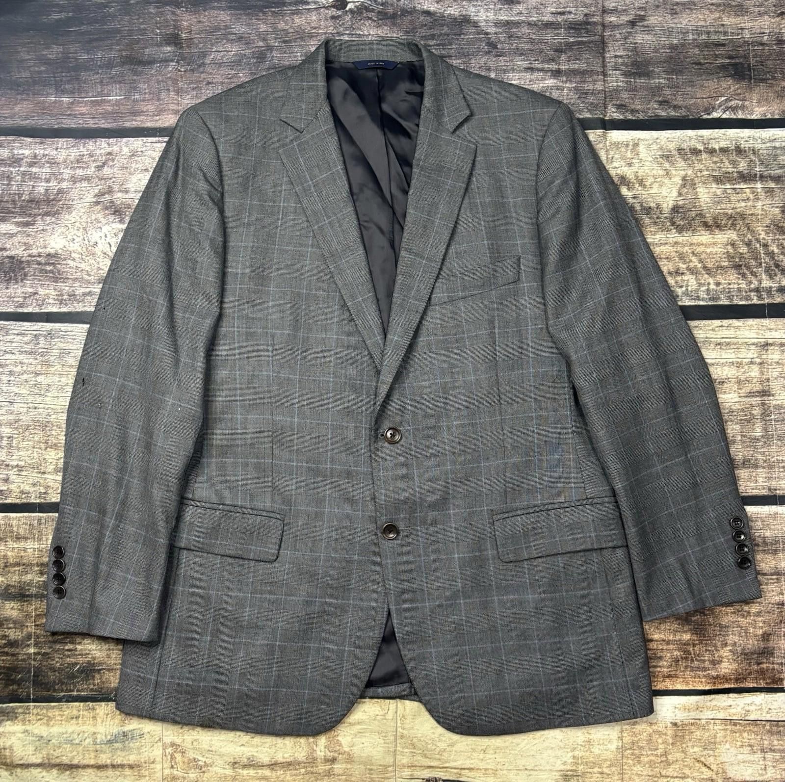Brooks Brothers Brooks Brothers Blazer Mens 42R Saxxon Wool 1818 Fitzgerald Size 42R - 1 Thumbnail