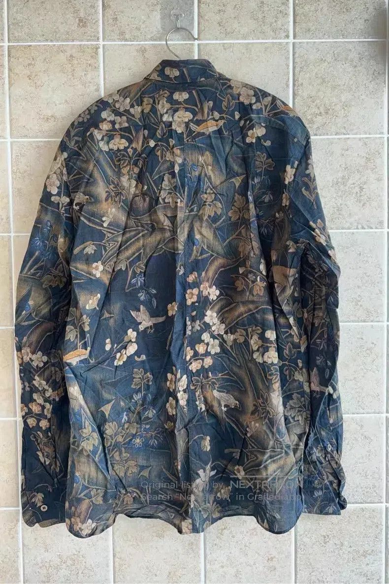 Dries Van Noten Dries Van Noten Floral Shirt Size US L / EU 52-54 / 3 - 2 Thumbnail