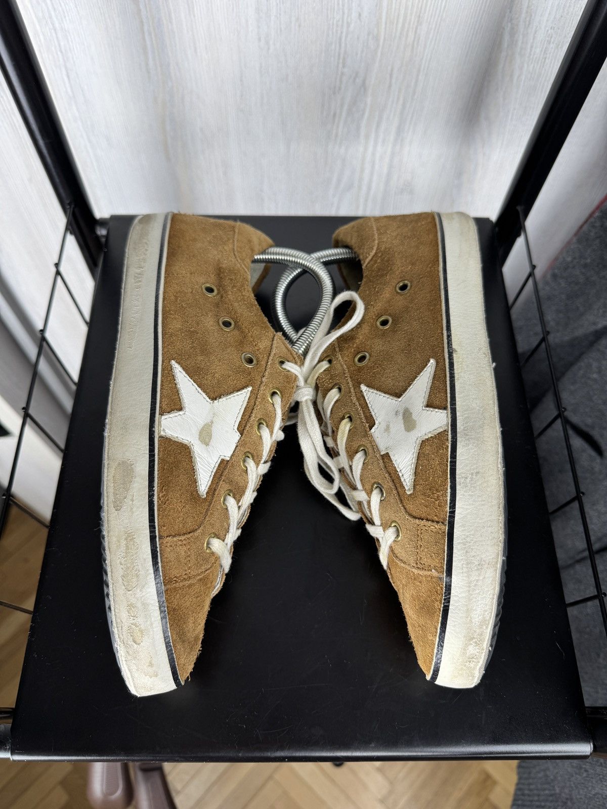 Golden Goose Golden Goose Deluxe Brand Super Star Lace-Up Camel Sneakers Size US 8 / EU 41 - 8 Thumbnail