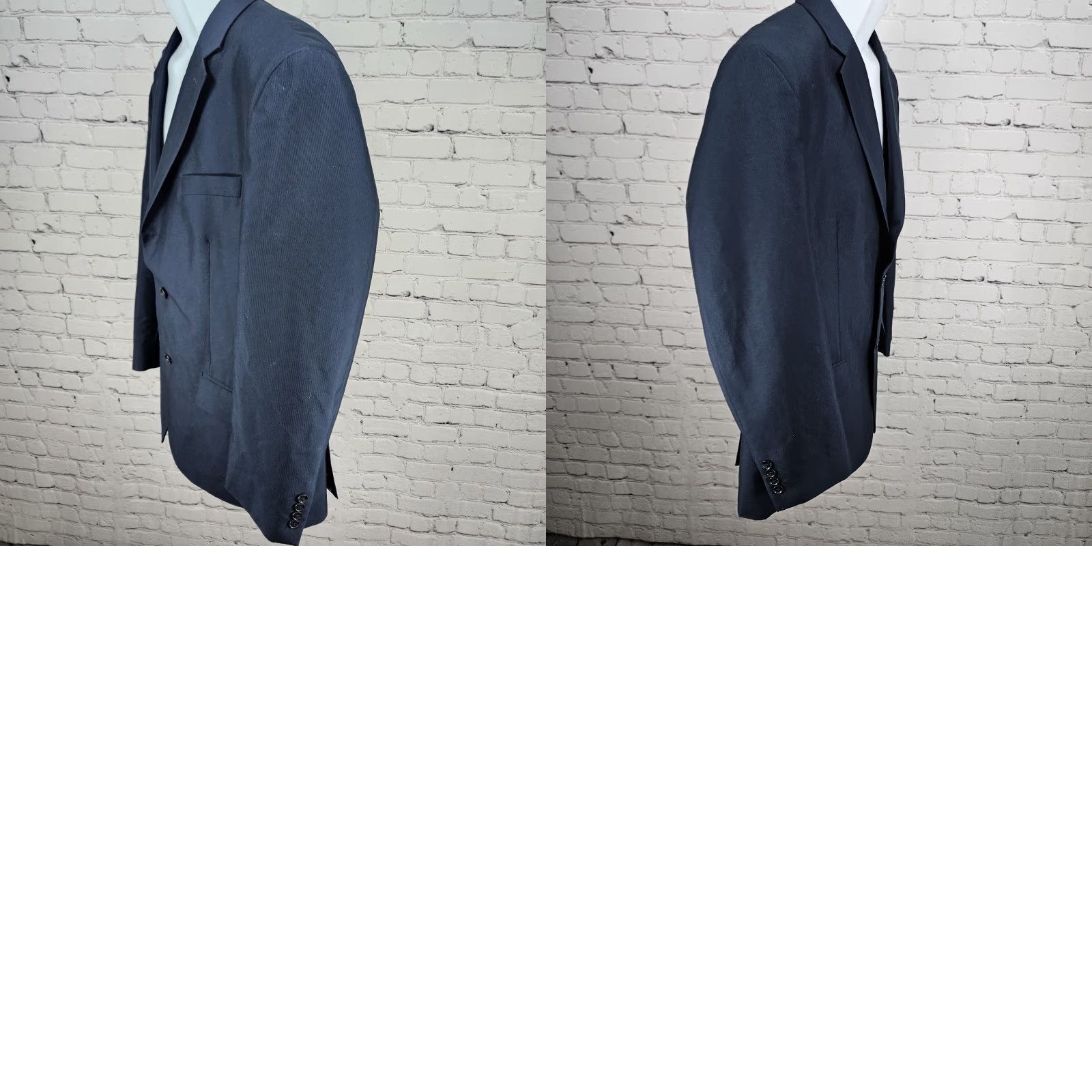 Doublet Andrew Fezza Navy 2 Button Double Vented Notch Blazer Sport Coat Jacket 42R Size 42R - 9 Thumbnail