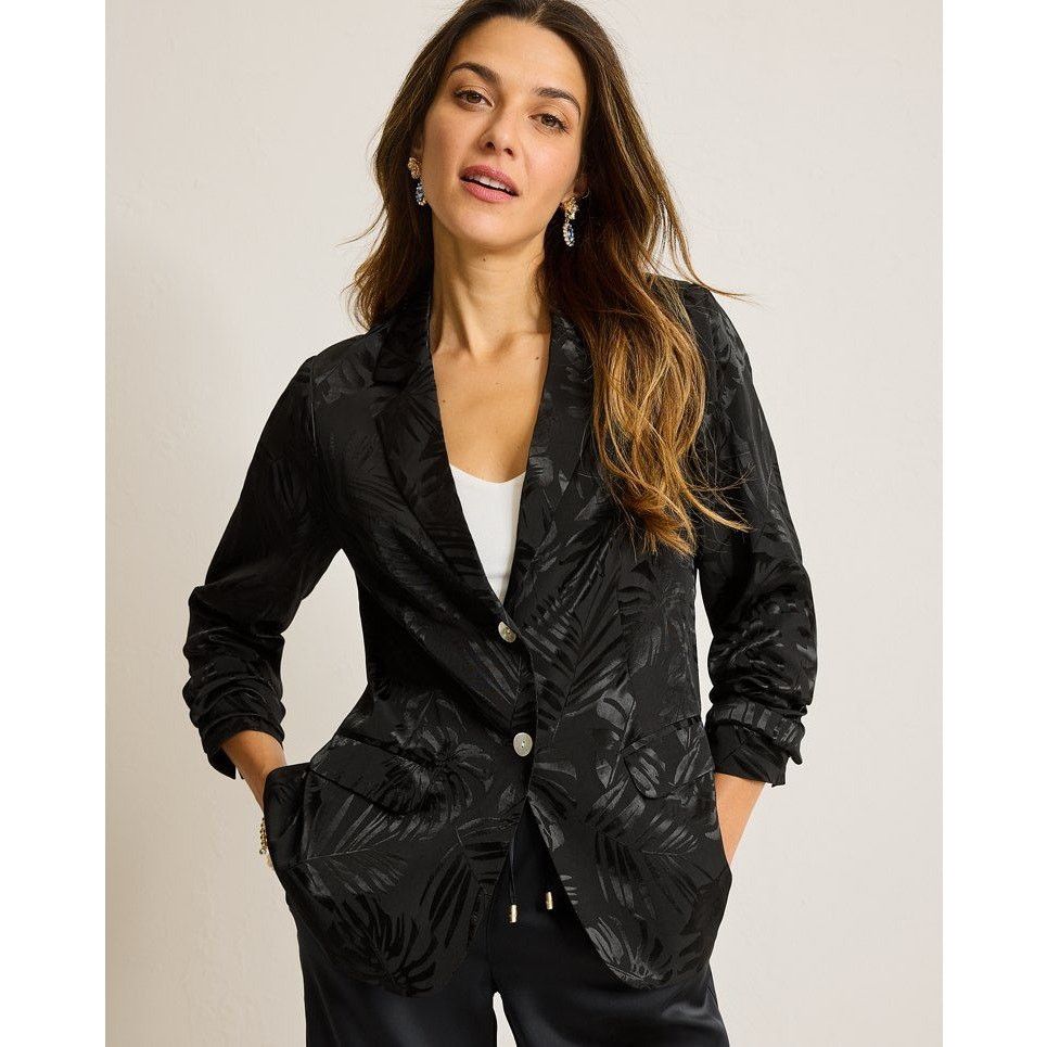 Tommy Bahama XL/16 | TOMMY BAHAMA Women’s Satin Jacquard Blazer Jacket Size XL / US 12-14 / IT 48-50 - 19 Thumbnail